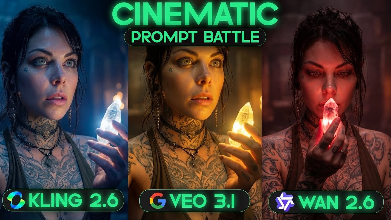 Kling 2.6 vs Veo 3.1 vs WAN 2.6 : AI Video Quality Compared