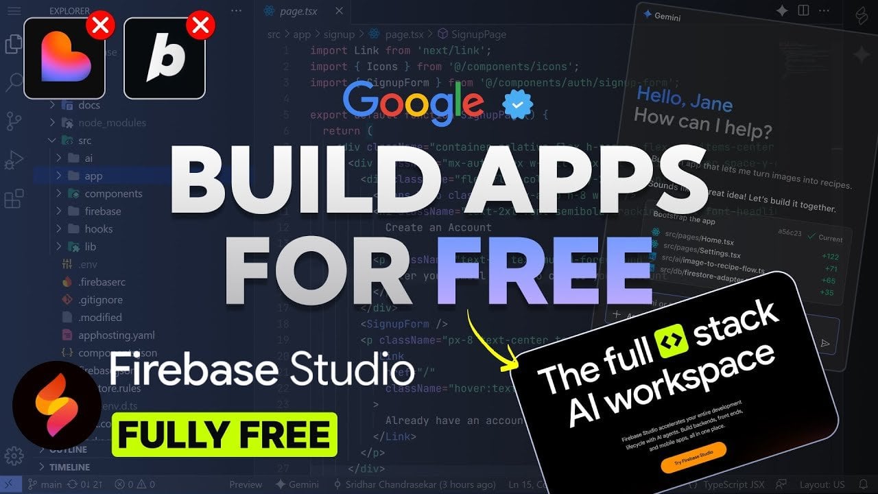From Prompt to Publish, Google Firebase Studio Creates Full Stack Apps & Hosts Them
