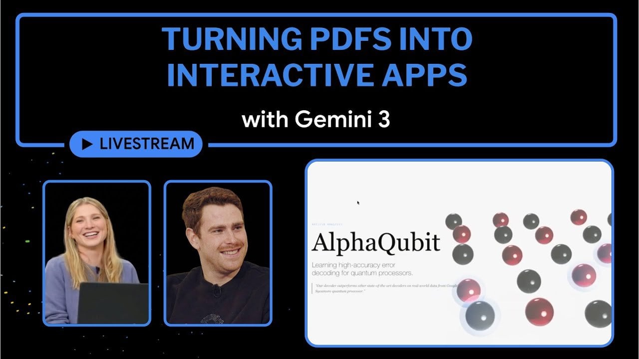 Gemini 3 : How to Turn a PDF into an Interactive App with Simple Prompts