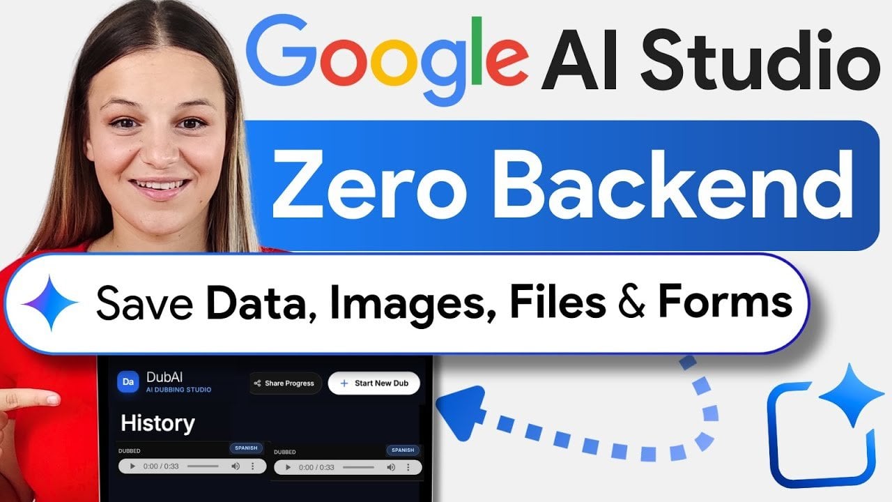 How to Make Google AI Studio Apps Work Offline, Store Files, Submit Forms & Share Links