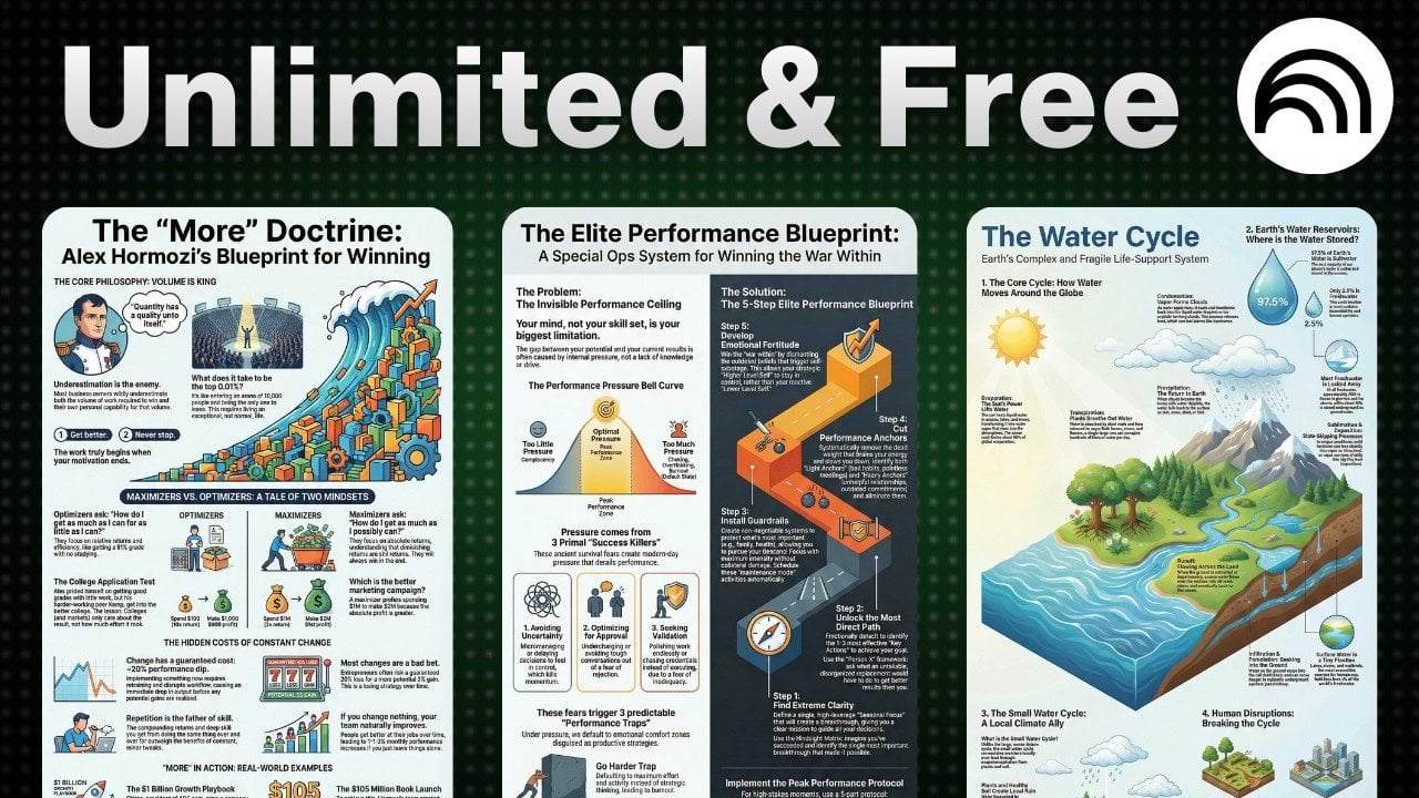 Quickly Create Amazing Infographics With NotebookLM from YouTube, Books, Sites & Notes