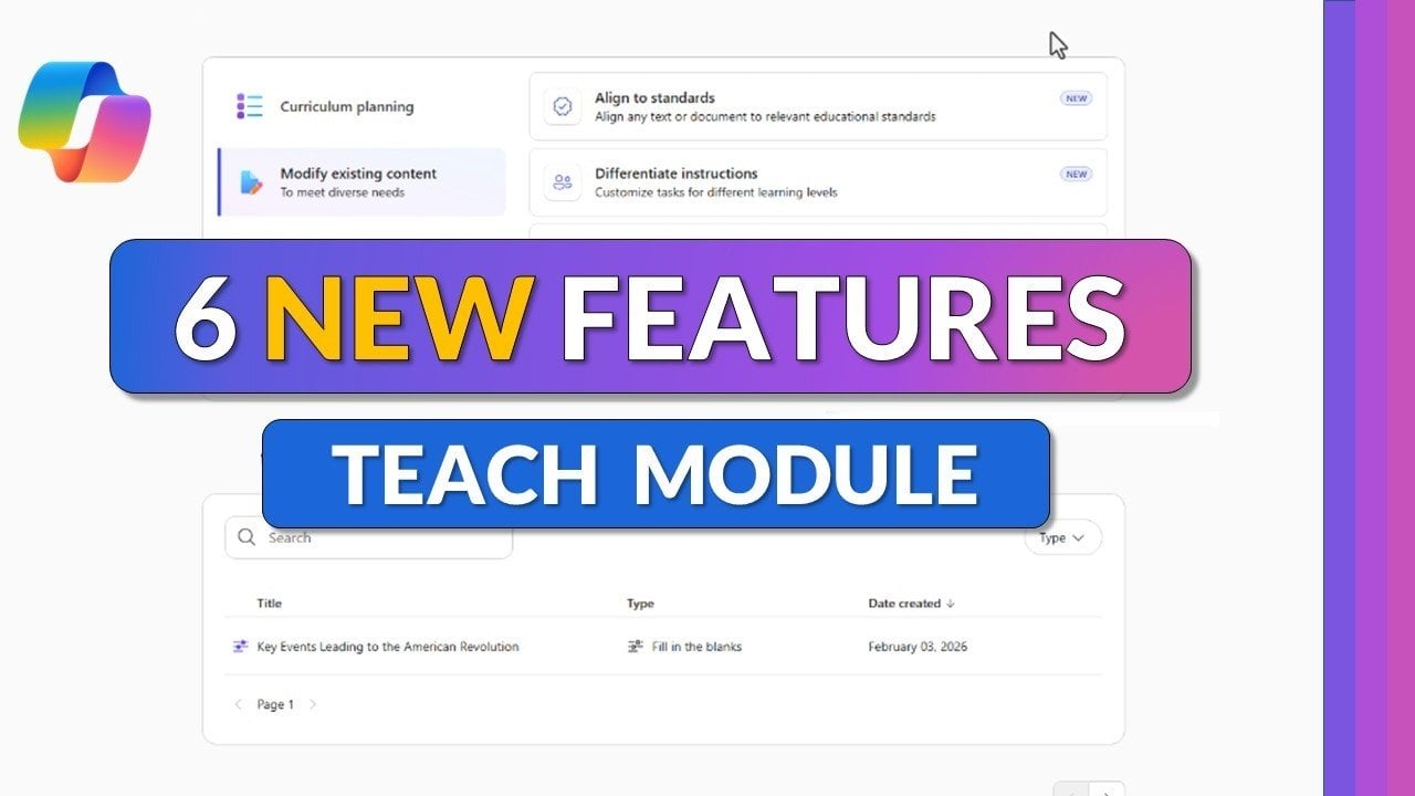 6 New Teacher Specific Copilot AI Tools Unlocked In Microsoft 365